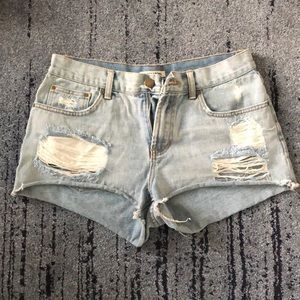 Billabong Ripped Jean Shorts